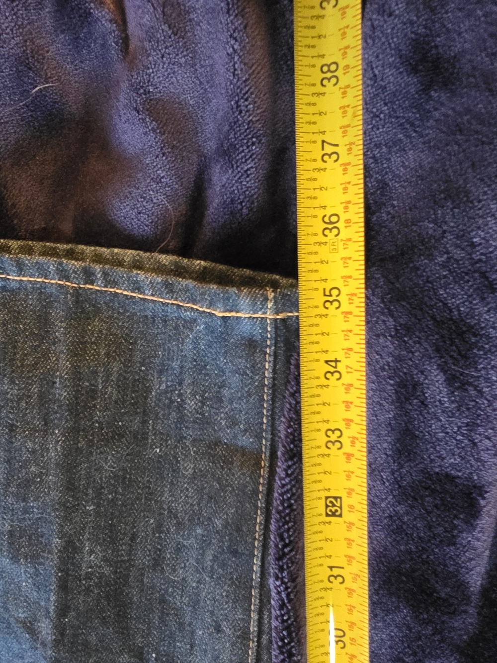 Tellason Stock Cone Mills Selvedge Denim Jeans USA Made 14 oz Size 35x35 - Picture 11 of 12
